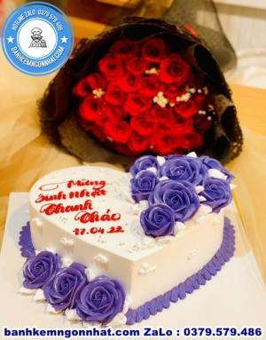 Combo Bánh Kem Và Hoa Tươi 25